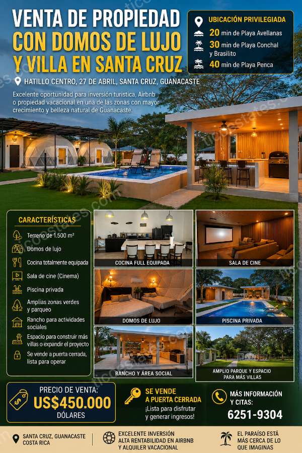 INVERSIÓN TURÍSTICA DE ALTO NIVEL EN GUANACASTE